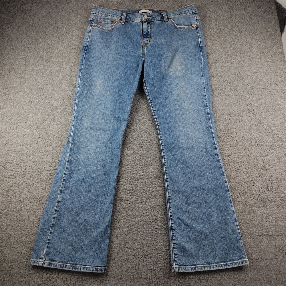 VTG Levis Jeans Womens 14M 515 Bootcut Blue High Waisted Stretch 90s Y2K EUC